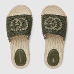Gucci Women’s espadrille with crystal Interlocking G - Image 4